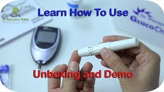 Dr Morepen Glucose Monitor Bg03 Unboxing  How to use blood glucose Monitor  Glucometer [upl. by Nilats]