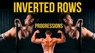 INVERTED ROW Progressions Bodyweight Calisthenics Exercises for Beginners [upl. by Feinberg37]