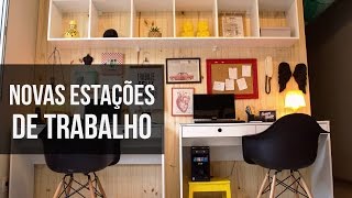 Como decorar escritório gastando pouco  Homens da Casa [upl. by Darnell]