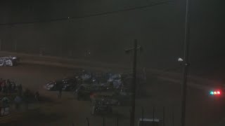 Huge Crash in Southeastern Limited Late Model Feature at Lavonia Speedway [upl. by Creigh]