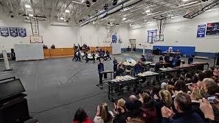 2252024  Westbrook HS Winter Percussion  MBDA Show  Somersworth NH High School Oblique View [upl. by Lorrin]