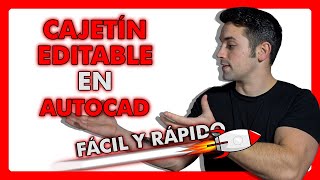 🔴 Cómo HACER CAJETÍN EDITABLE en AUTOCAD 🔥 INSERTA el cajetín en un segundo 🔥 MARCO en AUTOCAD [upl. by Kinnon]