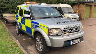 Police Land Rover recovery vehicle and other police cars [upl. by Gareri237]