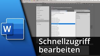 Word Schnellzugriff bearbeiten ✅ Tutorial [upl. by Pierette383]