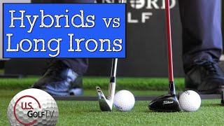 THE DIFFERENCE  LONG IRON SWING Vs HYBRID SWING [upl. by Nrubyar119]