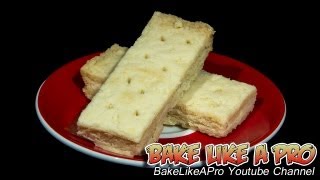 Classic Shortbread Bars Recipe   All butter cookie recipe [upl. by Myriam248]