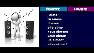 ♫ French Conjugation Song  Aimer ♫ Learn French ♫ [upl. by Collen191]