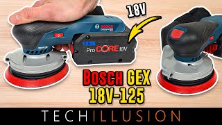 🔥DER NEUE BOSCH Akku Exzenterschleifer GEX 18V125 im Extremtest😱  Bosch GEX 18V125 Review amp Test [upl. by Ainek707]