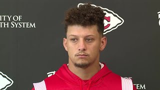 Chiefs QB Patrick Mahomes talks about the great trust he has in the receivers [upl. by Eelydnarb638]