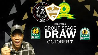 CAF CONFIRM NEW DRAW DETAILS ON TIME  ORLANDO PIRATES DOWNS amp STELLIES WILL FIND OUT SOON [upl. by Marylee]