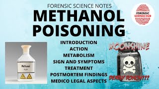 Methanol poisoning  Toxicology  Notes  UGC NET forensic science [upl. by Eita]