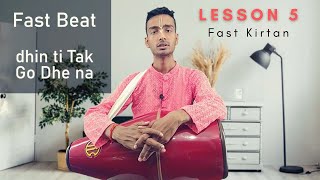 Lesson 5  Fast Beat Mridanga  Fast Hare Krishna Kirtan  Mridanga with MurliMan [upl. by Faulkner]