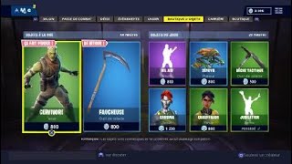 LA FAUCHEUSE REVIENT DANS LA BOUTIQUE FORTNITE  THE MOWER IN FORTNITE  ITEM SHOP 26 OCTOBER [upl. by Ebberta490]