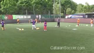 Catalan Soccer School  Support Play Part 1 [upl. by Nahor375]