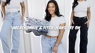 ABERCROMBIE amp FITCH DENIM JEANS HAUL  TRY ON  SIZE UK 14  2024  Oriana White [upl. by Pius]