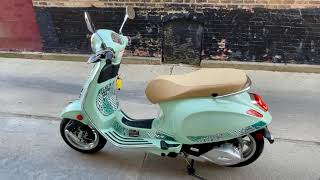 2025 Vespa Primavera Batik Green Walkaround [upl. by Mountford142]