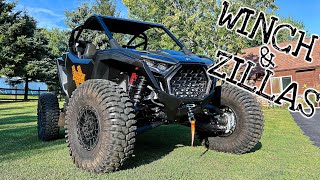 2025 RZR Pro R Gets 35quot Sticky Zillas amp Polaris 6000LB Winch Installed  We Take It For A Little Rip [upl. by Hollander]