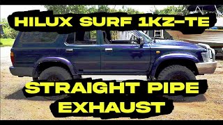 Toyota Hilux Surf 1kz straight pipe from outside [upl. by Carlisle18]