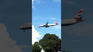 British Airways Boeing787 Dreamliner landing at Singapore Changi  Plane spotting  Aviation [upl. by Neraj281]