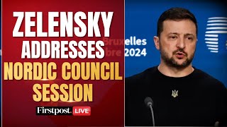 LIVE Ukrainian President Zelensky Speaks at the Opening of Nordic Council Session [upl. by Nuahsyar]