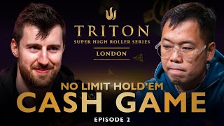 No Limit Holdem CASH GAME  Episode 2  Triton Poker London 2023 Part 1 [upl. by Arlie]