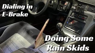 Tightening my 240sx EBrake  Rain Skids [upl. by Au116]