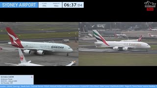 🔴 LIVE  MORNING RUSH Sydney Airport Plane Spotting w Tim amp Kurt  ATC🔴 [upl. by Eleen91]