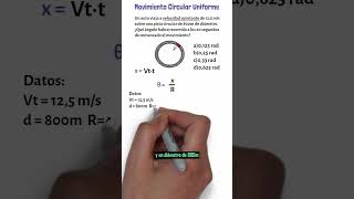 1 MINUTO de Física 🍎 Movimiento Circular Uniforme MCU fisica movimiento 7 [upl. by Nnyre]