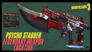 BORDERLANDS 3  THE PSYCHO STABBER BORMAN NATES  LEGENDARY COV WEAPON LOCATIONDROP BG4G [upl. by Enytsirk128]