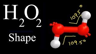 H2O2 Molecular Geometry  Shape and Bond Angles see descp for precise angles [upl. by Underwood]