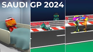 Saudi Arabian GP 2024  Highlights  Formula 1 Comedy [upl. by Ebeohp]