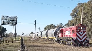 GM G12 6642 con tren de ferroexpreso pampeano ingresando a General Pico [upl. by Annabella995]