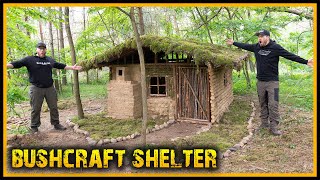 Bushcraft Shelter  Das schönste Shelter was wir je gebaut haben Part 5  Dach bauen [upl. by Asiar]