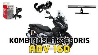 Kombinasi akesoris motor pilihan untuk stang honda ADV 160 [upl. by Takara]