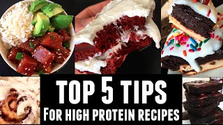 VLOG 35 My Top 5 Tips for High Protein Recipes  The Macro Experiment [upl. by Ettegirb300]