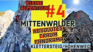 Kleine Alpentour mit dem Kastenwagen4 Mittenwalder KlettersteigHöhenweg Wahnsinns Panorama [upl. by Iormina]