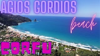 Agios Gordios beach  Corfu  Kerkira [upl. by Kcolttam712]