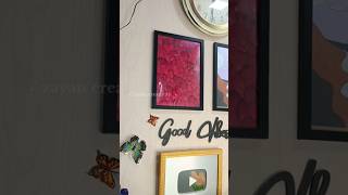 ₹0 cost wall art🤩 diy easydiy youtubepartner reuseidea flowers rose paintellectualpriya [upl. by Varick]