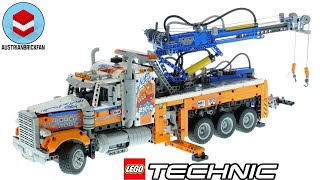 LEGO Technic 42128 HeavyDuty Tow Truck Speed Build [upl. by Eisso54]