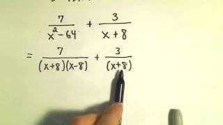 Rational Expressions Adding and Subtracting Ex 1 [upl. by Aneez]