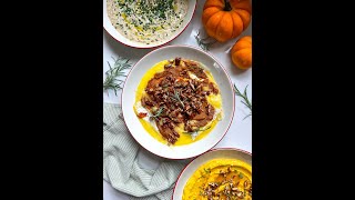 3 Easy Fall Appetizer Recipes I Pumpkin Butter Baked Brie Greek Goddess Dip Pumpkin Whipped Feta [upl. by Ahsenek]