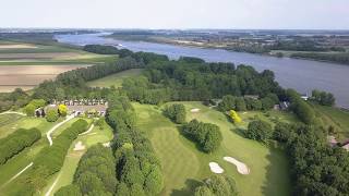 Rhoon Golfcenter  Oude Maas  Drone beelden [upl. by Grantland]