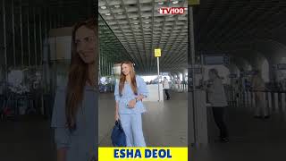 Esha Deol flying from Mumbai spotted at the Airport eshadeol mumbaiairport [upl. by Louisette]