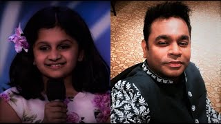 Souparnika Nair 10 Year Old Singer Impresses AR Rahman Britains Got Talent 2020 S14E07 [upl. by Ardnahc]