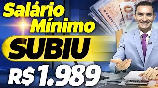 ATENÇÃO AUMENTO no SALÁRIO MÍNIMO para R 1989 VEJA quem tem DIREITO [upl. by Laenaj443]