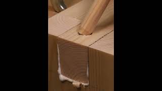 Box joint  dowels  ３枚組継ぎ  ダボ。強化した木工ジョイント。 diy woodworkingtools japanesetools asmr shorts [upl. by Lorrayne943]