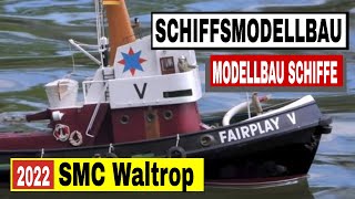 Schiffsmodellbau  Modellbau Schiffe beim Schaufahren des SMC Waltrop [upl. by Kcirted]