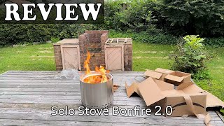 Solo Stove Bonfire 20  Unboxing Setup amp Review [upl. by Ahsinej]