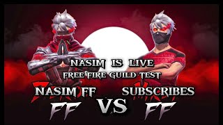 🛑LIVE GUILD TEST 1VS1  FF LIVE  GUILD TEST LIVE  FREE FIRE LIVE 🥵😺 gyangaming freefirelive [upl. by Alathia]