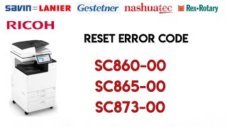 Reset SC 87300 SC 86500 SC 86000 in Ricoh MP 2555 3055 IM 2500 photocopy machine SC87300 [upl. by Barnard]